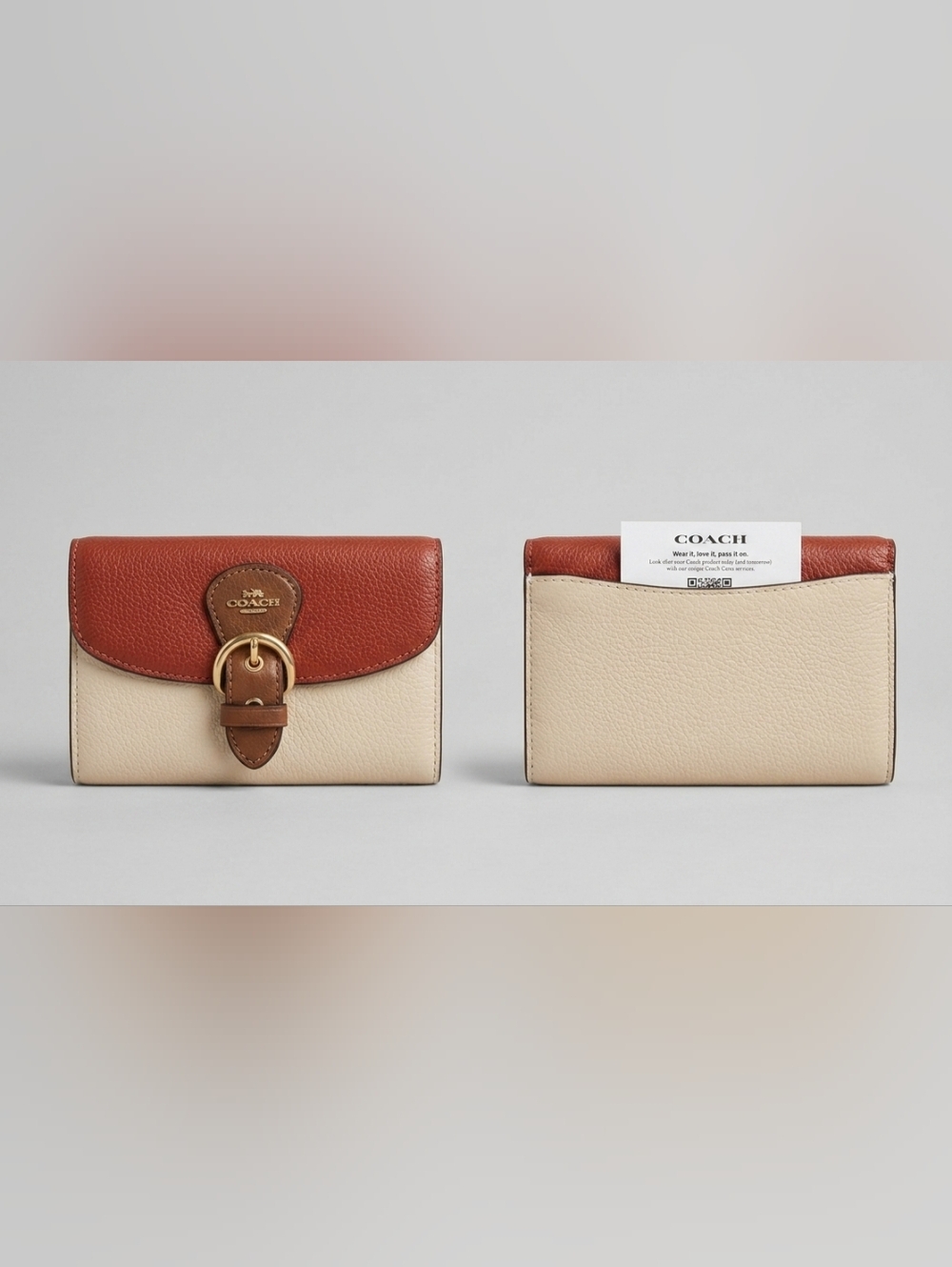 AUTHENTIC Coach Kleo Wallet In ColourBlock